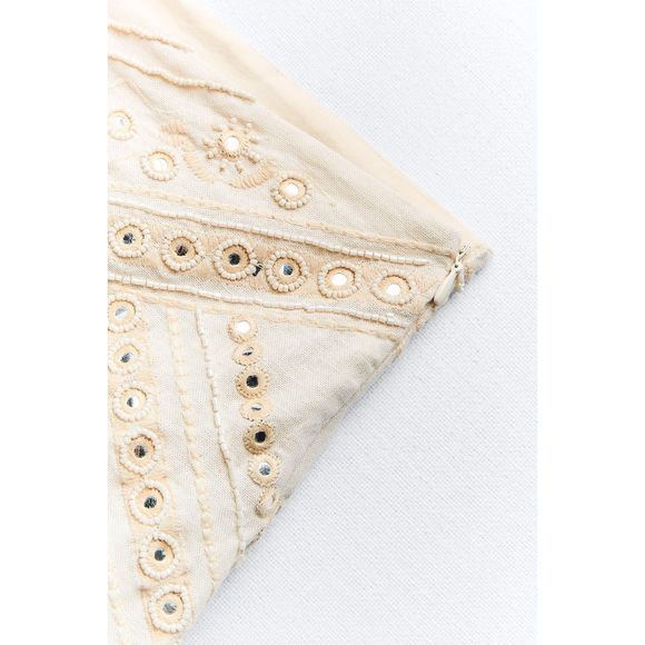 Zara Cream Mini Skirt - Picture 9 of 9